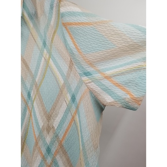 Alfred Dunner Womens Shirt Sleeve Shirt 18 Button Up‎ See Through Sheer - Picture 3 of 6